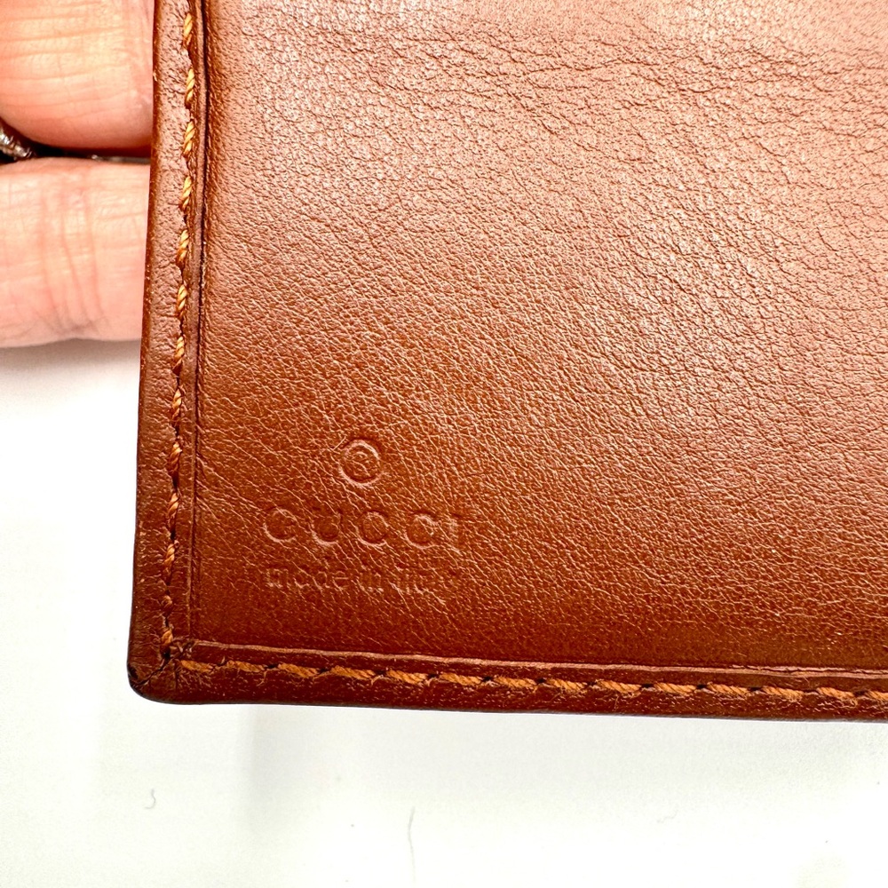 Gucci GG Brown Canvas New Britt French Wallet #560 - Picture 5 of 6